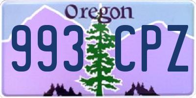 OR license plate 993CPZ