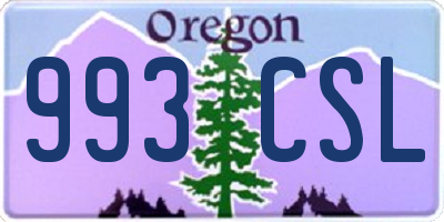 OR license plate 993CSL