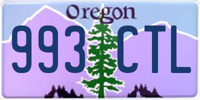 OR license plate 993CTL