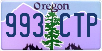 OR license plate 993CTP