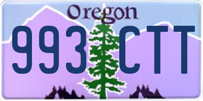 OR license plate 993CTT