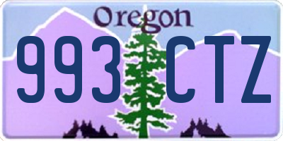OR license plate 993CTZ