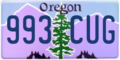 OR license plate 993CUG