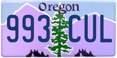 OR license plate 993CUL