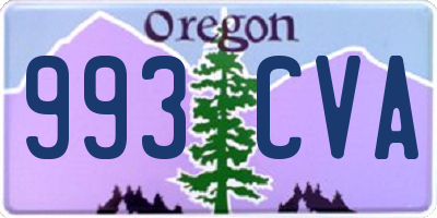 OR license plate 993CVA
