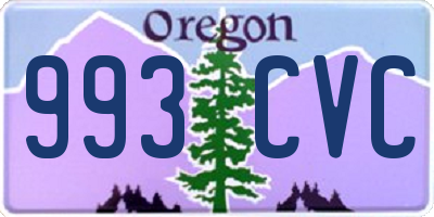 OR license plate 993CVC