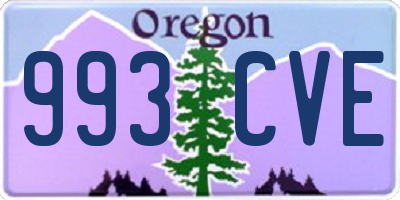 OR license plate 993CVE