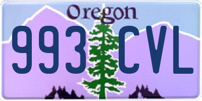 OR license plate 993CVL