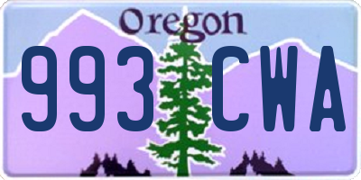 OR license plate 993CWA