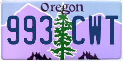 OR license plate 993CWT