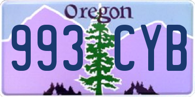 OR license plate 993CYB