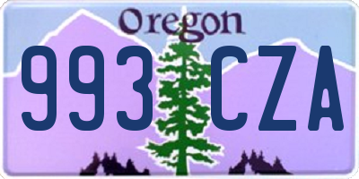 OR license plate 993CZA