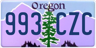 OR license plate 993CZC