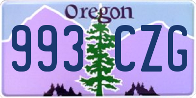OR license plate 993CZG