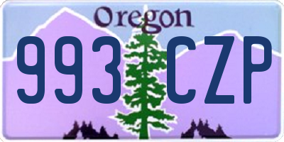 OR license plate 993CZP