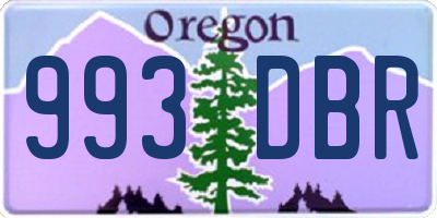 OR license plate 993DBR