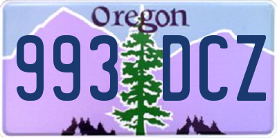 OR license plate 993DCZ