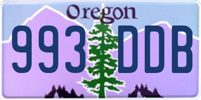 OR license plate 993DDB