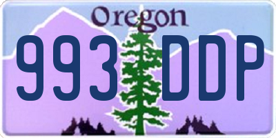 OR license plate 993DDP