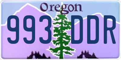 OR license plate 993DDR