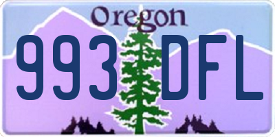 OR license plate 993DFL