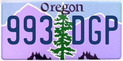 OR license plate 993DGP