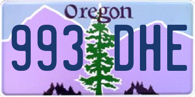 OR license plate 993DHE