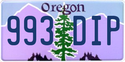 OR license plate 993DIP