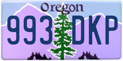 OR license plate 993DKP