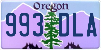 OR license plate 993DLA