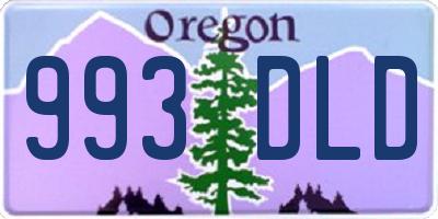 OR license plate 993DLD