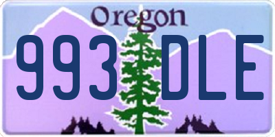 OR license plate 993DLE