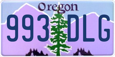 OR license plate 993DLG