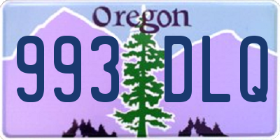OR license plate 993DLQ