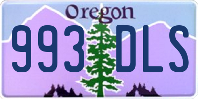 OR license plate 993DLS