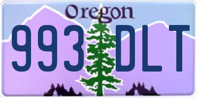 OR license plate 993DLT