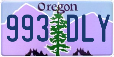 OR license plate 993DLY