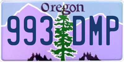 OR license plate 993DMP