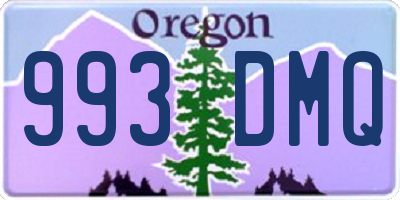 OR license plate 993DMQ