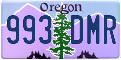OR license plate 993DMR