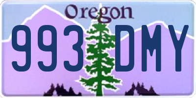 OR license plate 993DMY