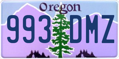 OR license plate 993DMZ
