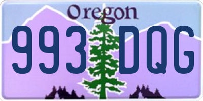OR license plate 993DQG