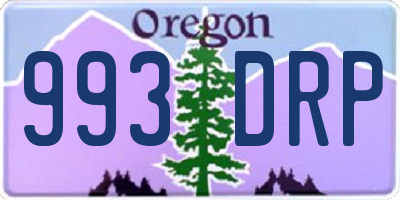 OR license plate 993DRP