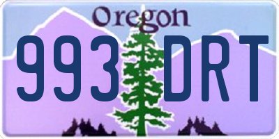 OR license plate 993DRT