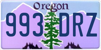 OR license plate 993DRZ