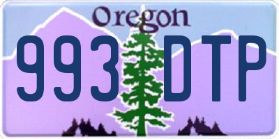 OR license plate 993DTP