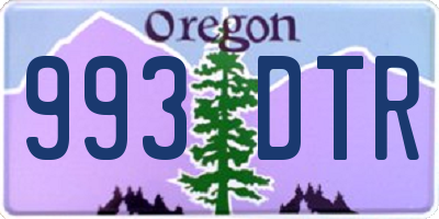 OR license plate 993DTR