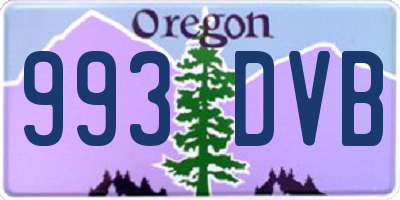 OR license plate 993DVB