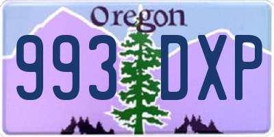 OR license plate 993DXP
